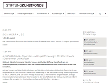 Tablet Screenshot of kunstfonds.de